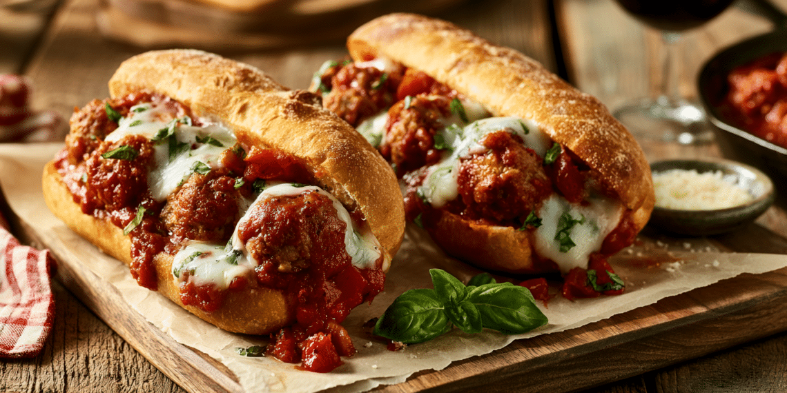Hearty Meatball Subs With Homemade Marinara Sauce - Thefoodiebunch Meatball Subs With Homemade Marinara Sauce