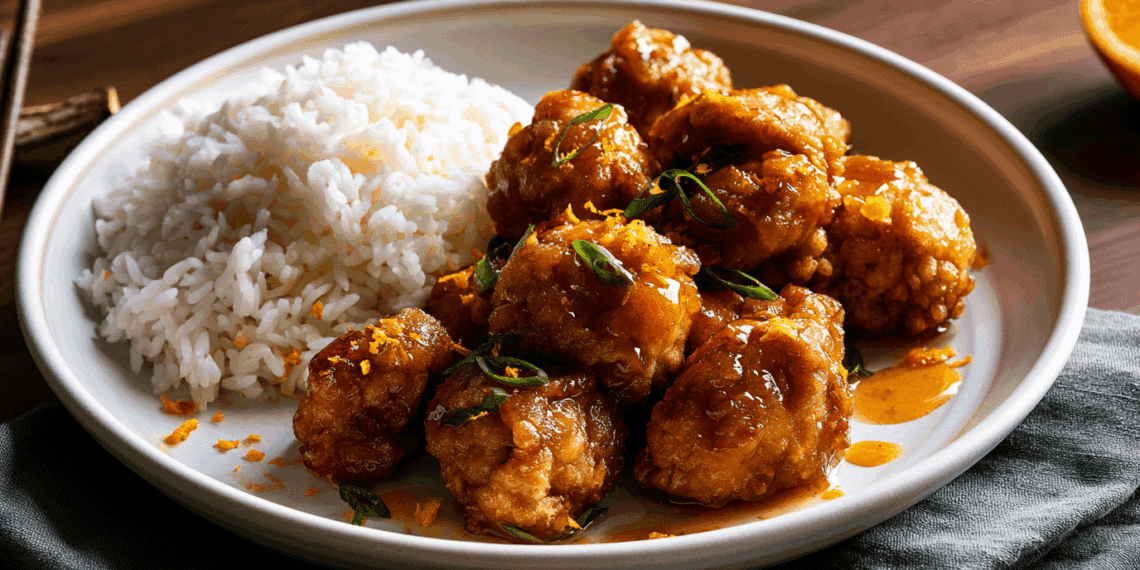Zesty Orange Chicken Delight With Jasmine Rice Perfection - Thefoodiebunch Easy Orange Chicken With Jasmine Rice