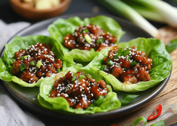 Teriyaki Pork Lettuce Cups