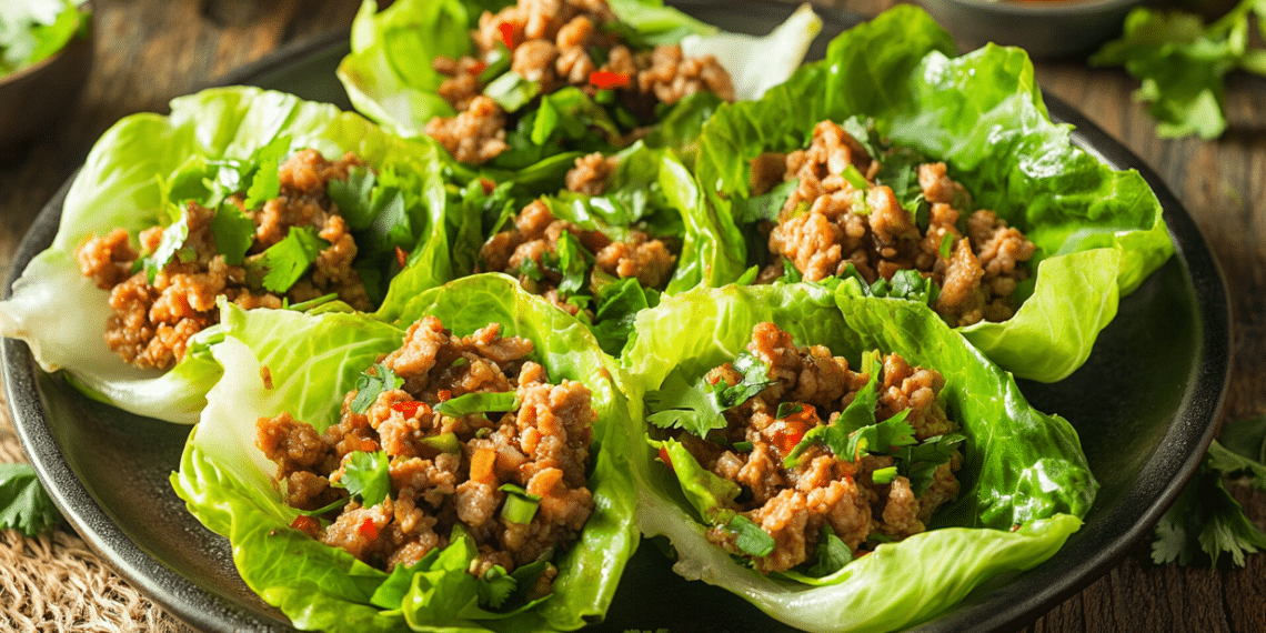 Asian-Inspired Pork Lettuce Cups