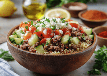 Savory Beef Quinoa Bowl