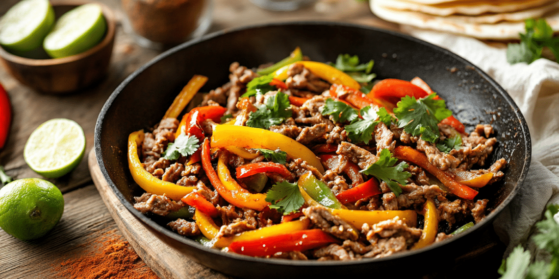 Pork Mince Fajitas