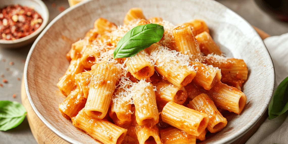 Spicy Rigatoni Vodka