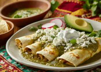 Enchiladas Verdes De Pollo