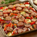 One-Pan Mediterranean Sausage And Veggie Roast