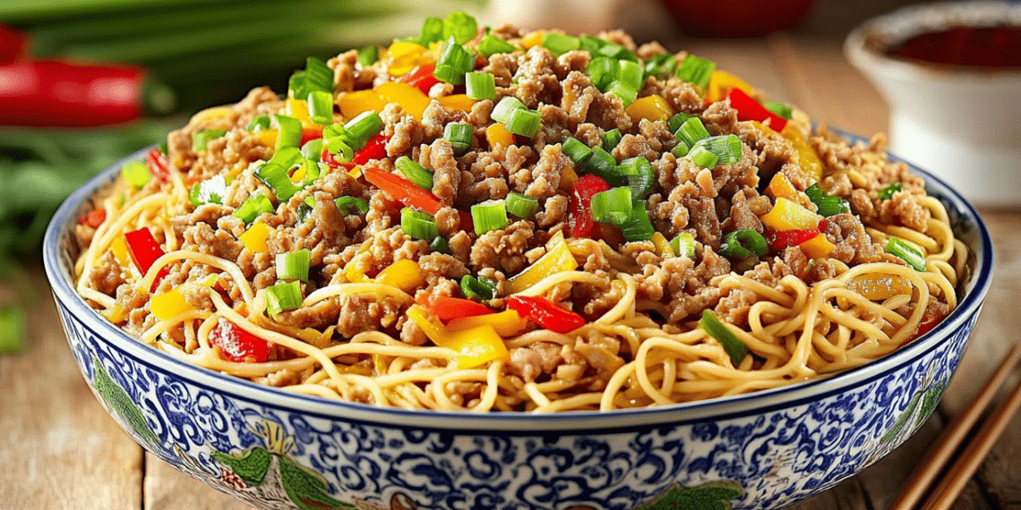 Pork Mince Chow Mein