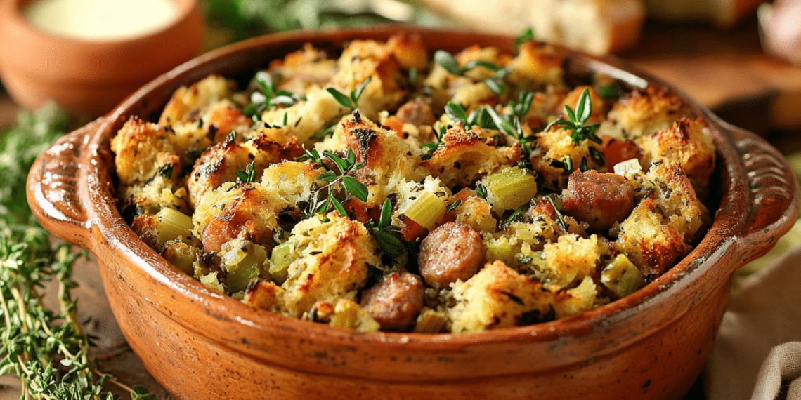 Savory Sausage Herb Stuffing