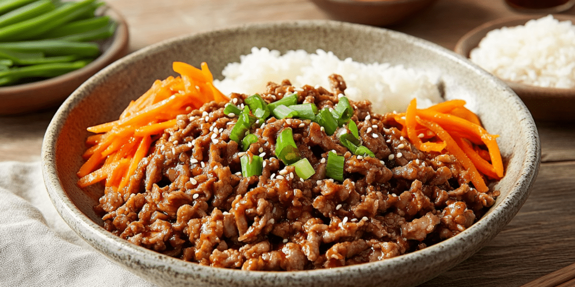 Spicy Korean Pork Mince Bulgogi With Bold Flavors