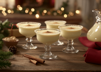 Classic Holiday Eggnog Cocktail