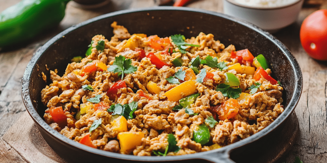 Fusion Pork Mince Scramble: A Global Breakfast Delight - Thefoodiebunch Savory Pork Mince Scramble