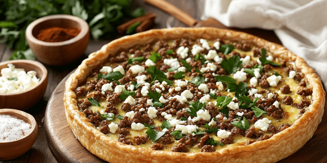 Ground Lamb Quiche