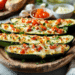 Mediterranean-Inspired Zucchini Boats Packed With Flavor - Thefoodiebunch Mediterranean-Inspired Zucchini Boats Packed With Flavor