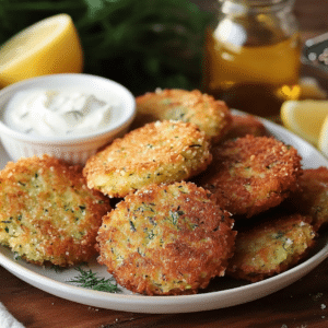 Golden Mediterranean Zucchini Fritters: Crisp And Herbal Delight - Thefoodiebunch Crispy Zucchini Fritters