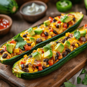 Zucchini Burrito Boats: A Flavorful Mexican-Inspired Delight - Thefoodiebunch