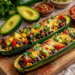 Mexican Zucchini Burrito Boats
