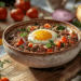 Tuscan-Inspired Ground Beef And Eggs With Fresh Herbed Salsa - Thefoodiebunch Ground Beef And Eggs With Herbed Salsa