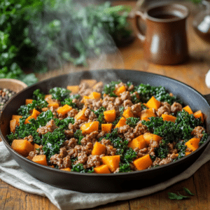 Ground Turkey Sweet Potato Skillet