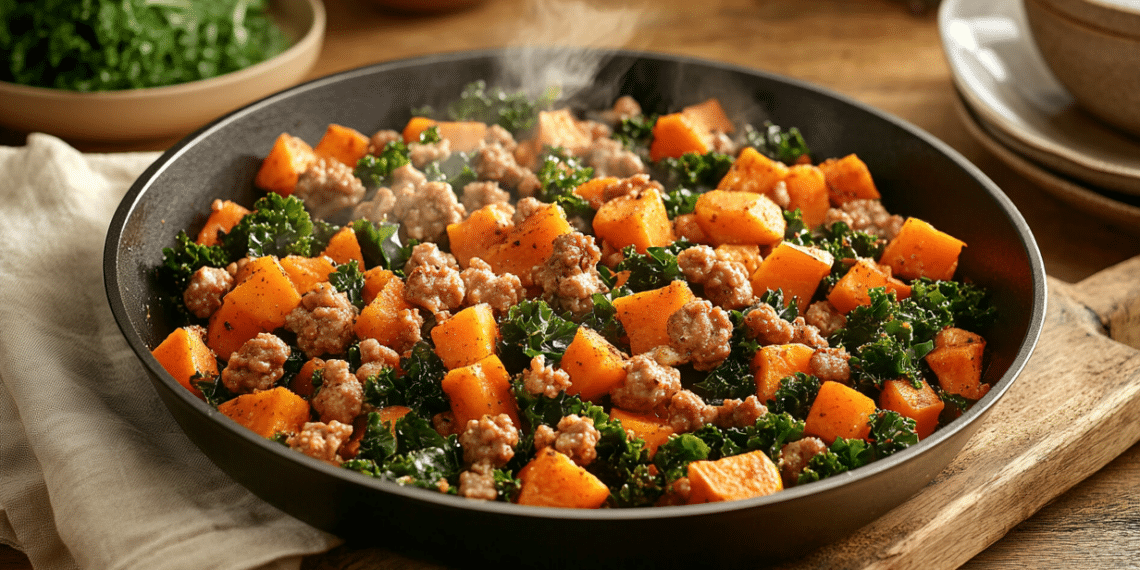 Ground Turkey Sweet Potato Skillet