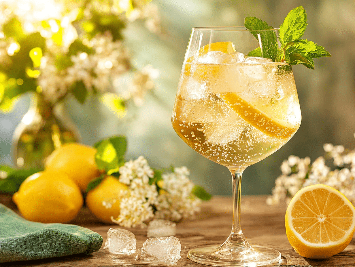 Elegant Elderflower Spritz A Refreshing European Cocktail Delight