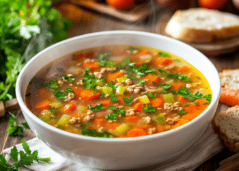 Hearty Ground Turkey Soup Bursting With Flavor And Warmth