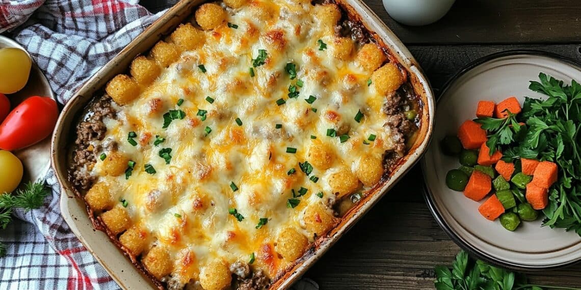 Tater Tot Casserole With Ground Beef