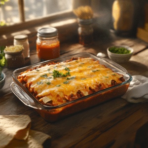 Beef And Bean Enchiladas