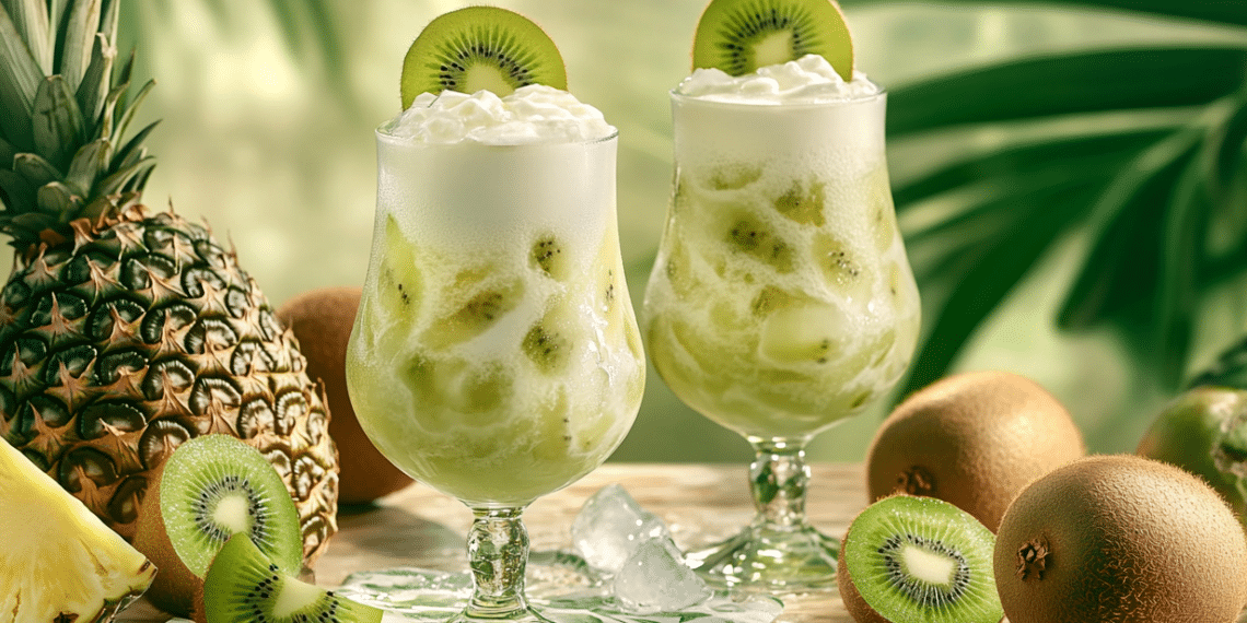 Tropical Kiwi Colada: A Refreshing Summer Cocktail Delight - Thefoodiebunch Kiwi Colada