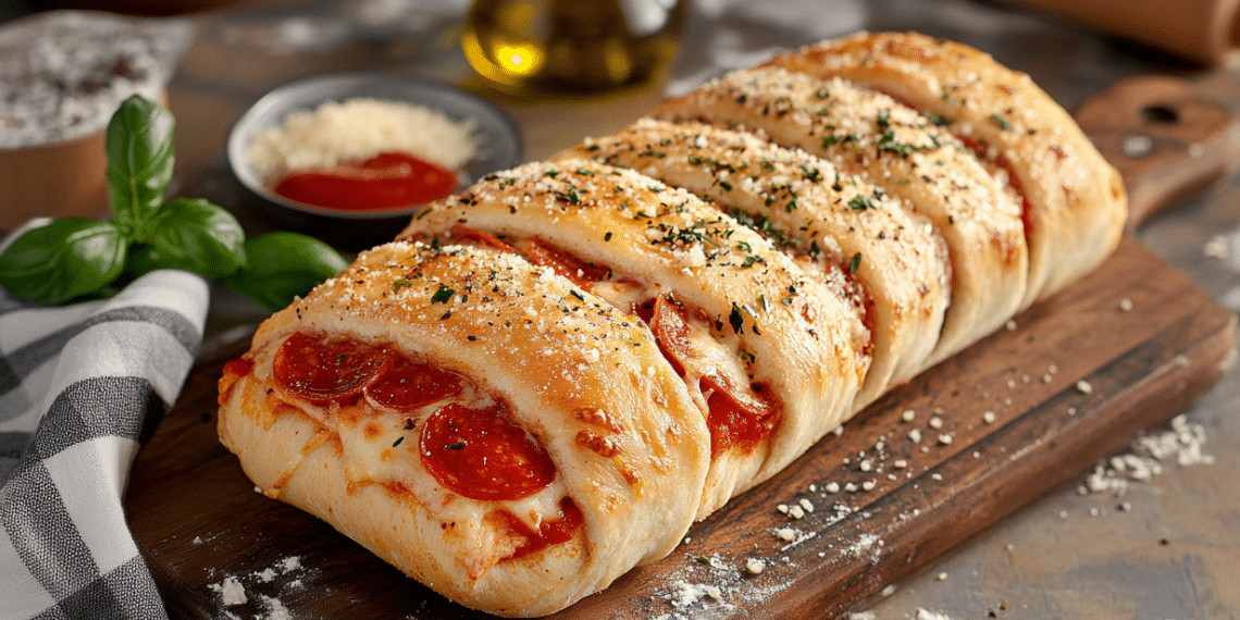 Pepperoni And Cheese Stromboli