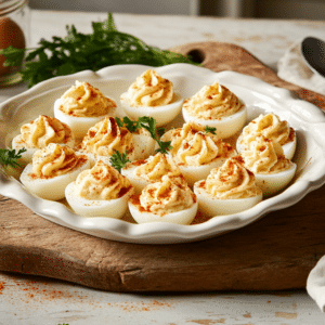 Classic Deviled Eggs With Paprika