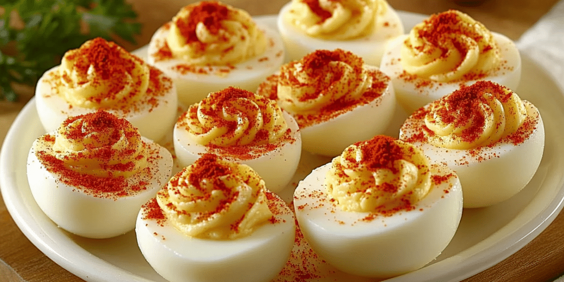 Classic Deviled Eggs With Paprika