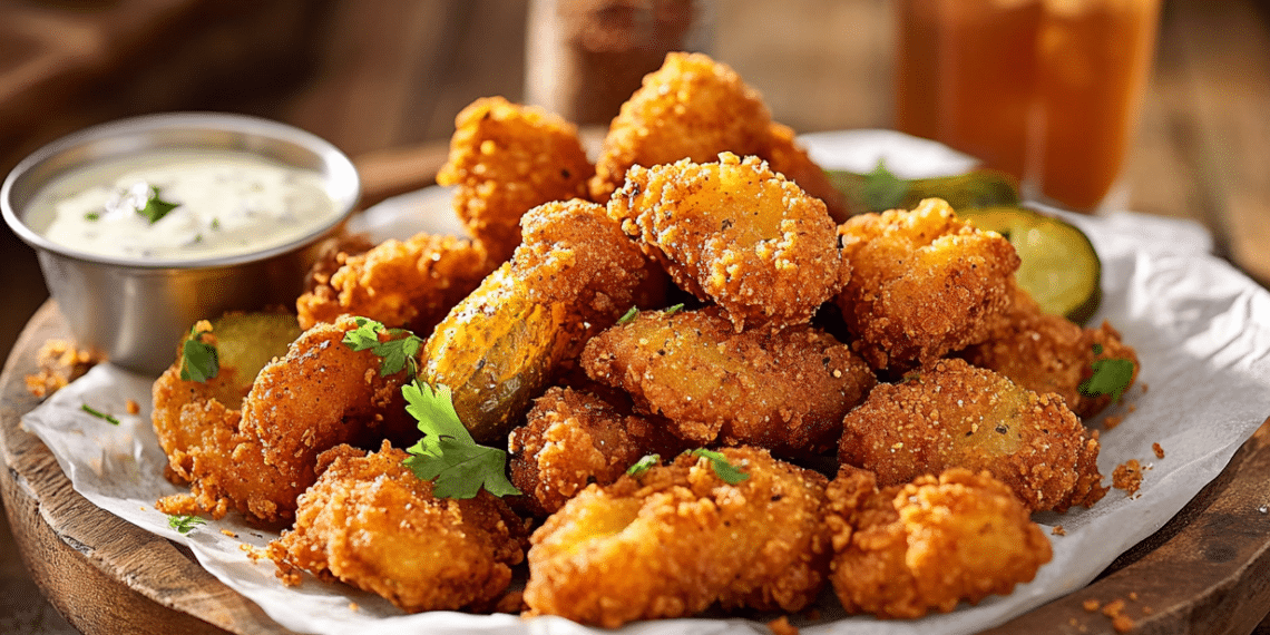 Nashville Hot Fried Pickles