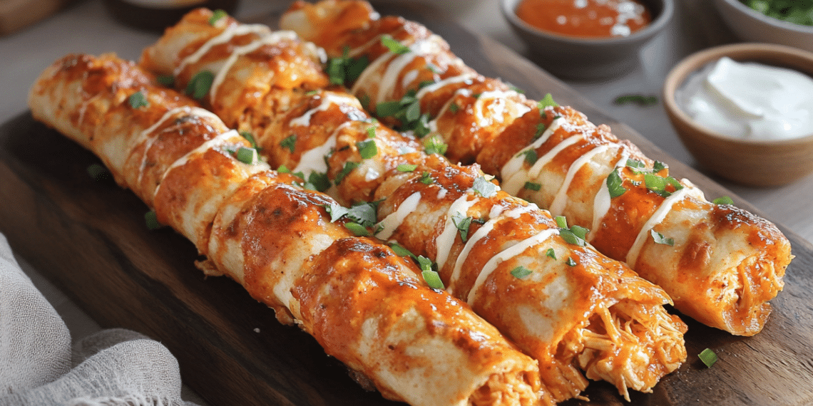 Buffalo Chicken Taquitos