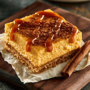 Pumpkin Spice Cheesecake Bars
