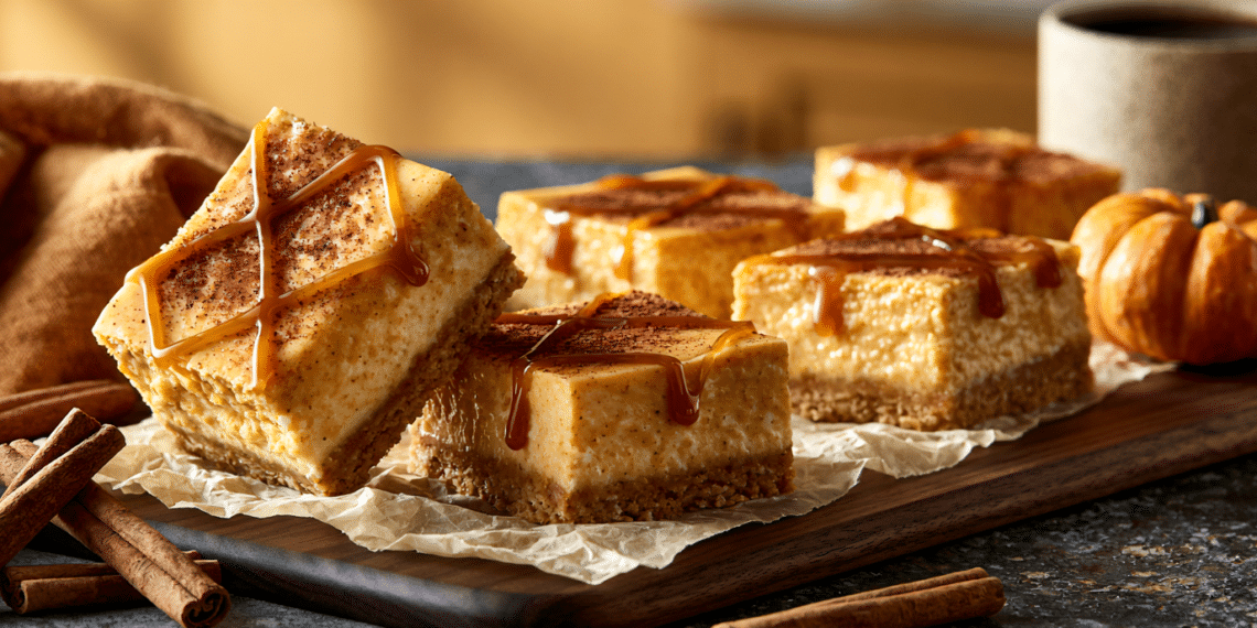 Pumpkin Spice Cheesecake Bars
