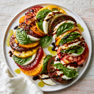 Classic Caprese Salad With Balsamic Glaze