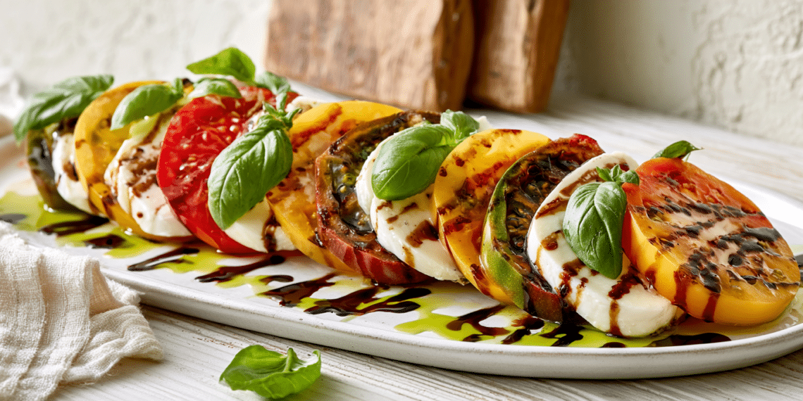 Classic Caprese Salad With Balsamic Glaze