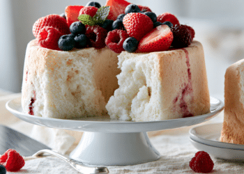 Classic Angel Food Cake With Fresh Berries