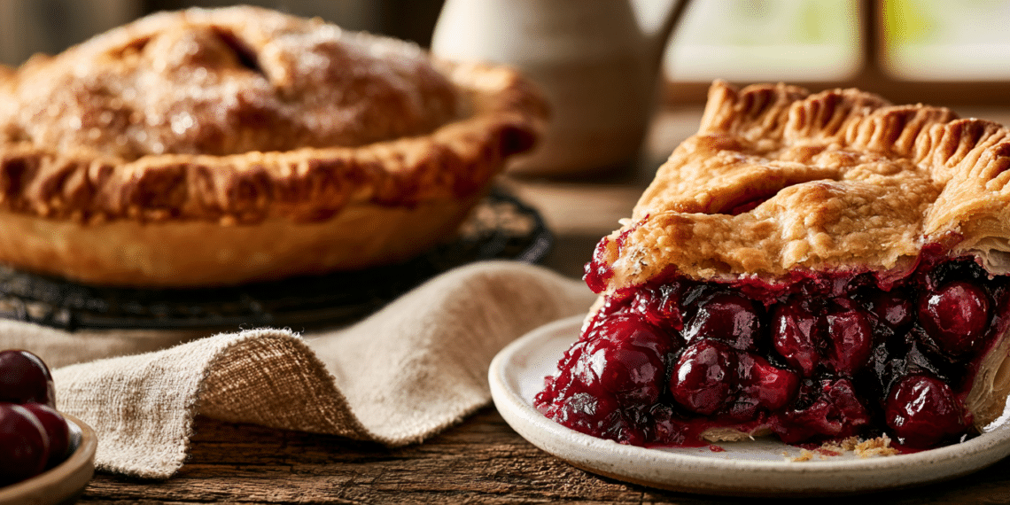 Sweet And Tart Michigan Cherry Pie Perfection - Thefoodiebunch Michigan Cherry Pie