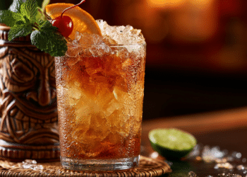 Zombie Cocktail Classic Tiki Recipe With Three Rums
