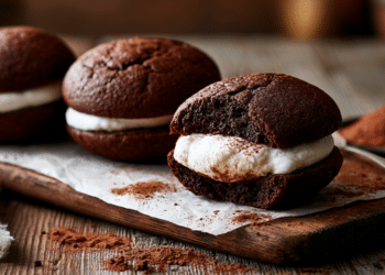 Chocolate Whoopie Pies With Creamy Filling
