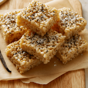 Vanilla Bean Rice Krispies Treats (Gourmet Recipe)