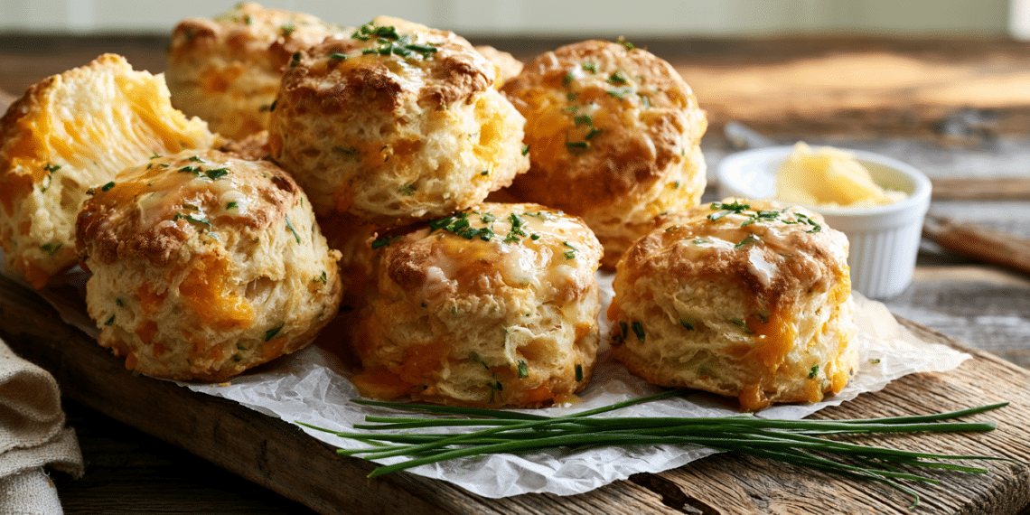 Cheesy Southern Charm: Cheddar And Chive Biscuits Delight - Thefoodiebunch Cheddar And Chive Biscuits