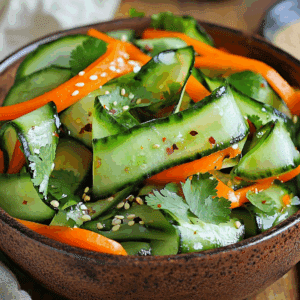 Asian Cucumber Ribbon Salad