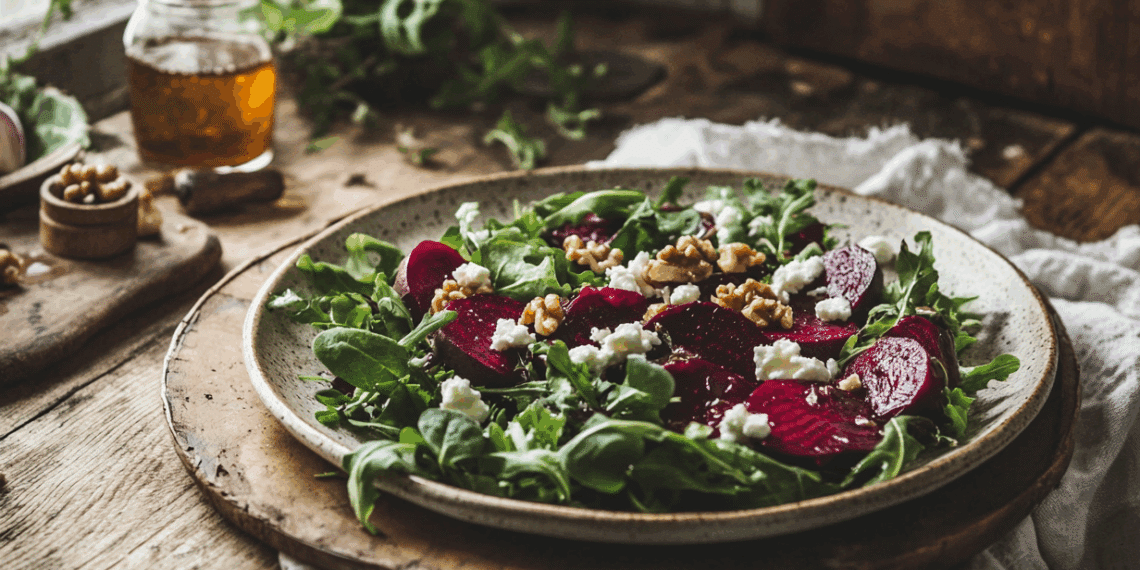 Earthy Beets And Creamy Goat Cheese Dance On Your Plate - Thefoodiebunch Roasted Beet And Goat Cheese Salad