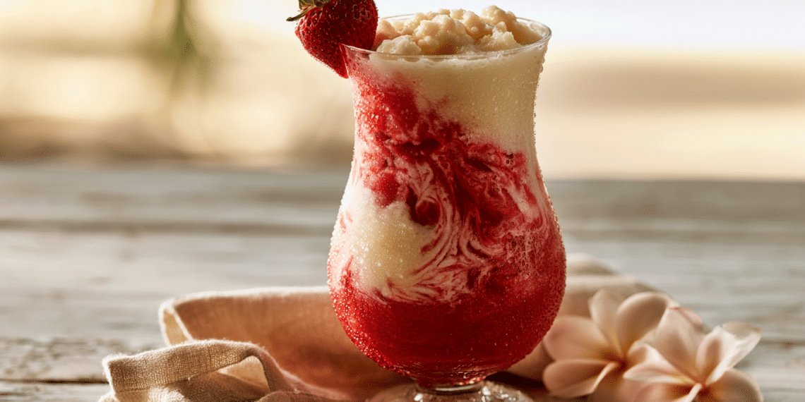 Lava Flow Cocktail