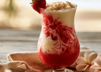 Lava Flow Cocktail