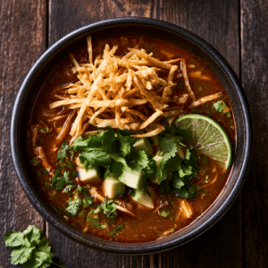 Spicy And Hearty Chicken Tortilla Soup For Comfort Lovers - Thefoodiebunch Chicken Tortilla Soup