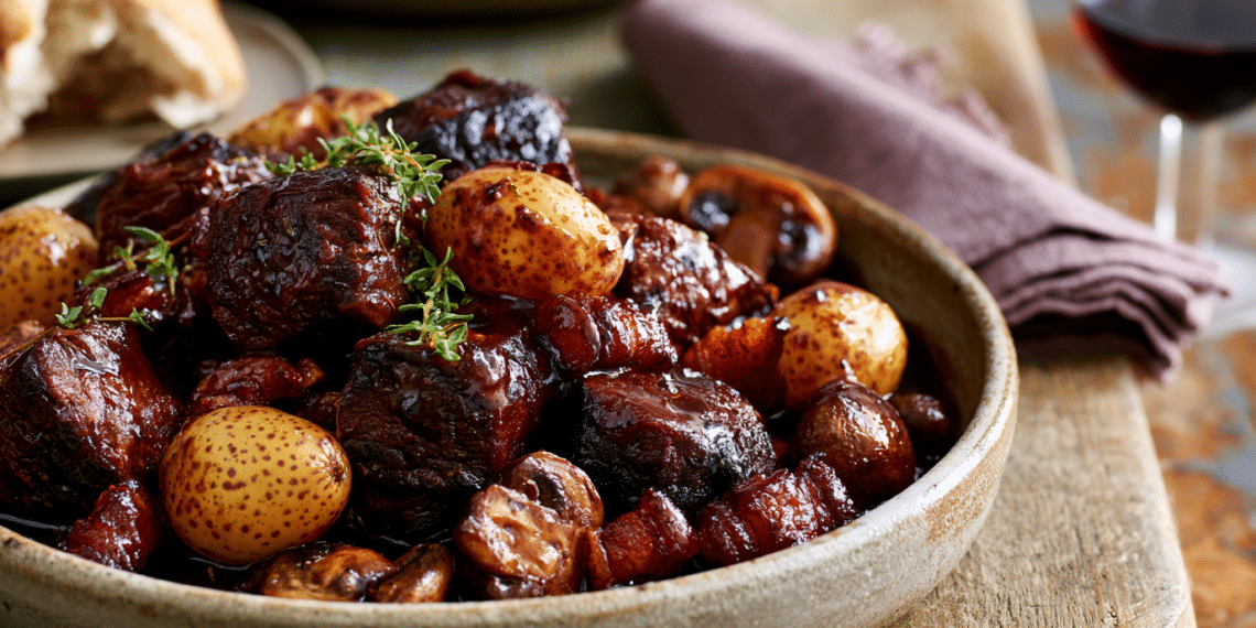 Classic Beef Bourguignon Rich French Red Wine Stew
