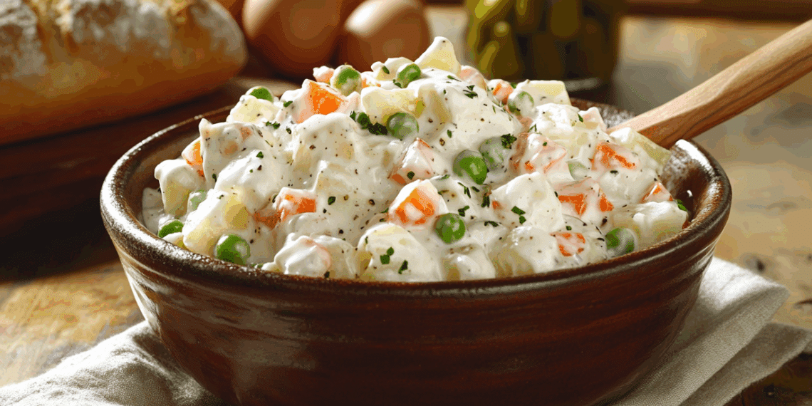 Traditional Czech Potato Salad