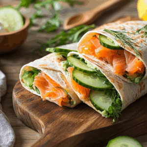 Nordic Coastal Salmon Wrap With Fresh Scandinavian Flavors - Thefoodiebunch Laksewrap